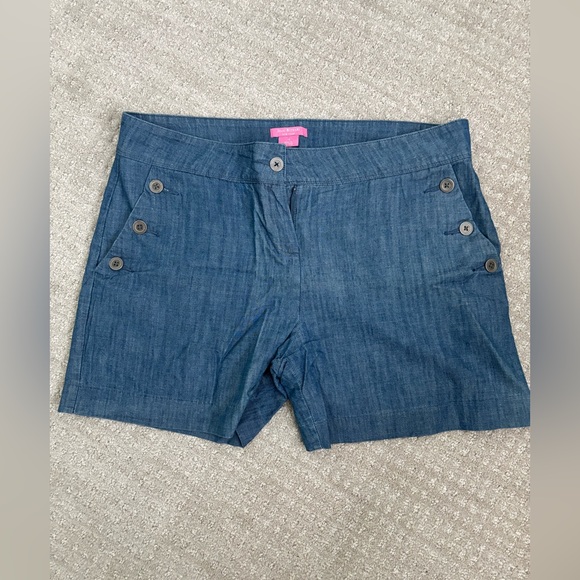 Short Chino Femme Isaac Mizrahi Taille 12 - Blanc Et Motif Géométrique Noir, Stretch